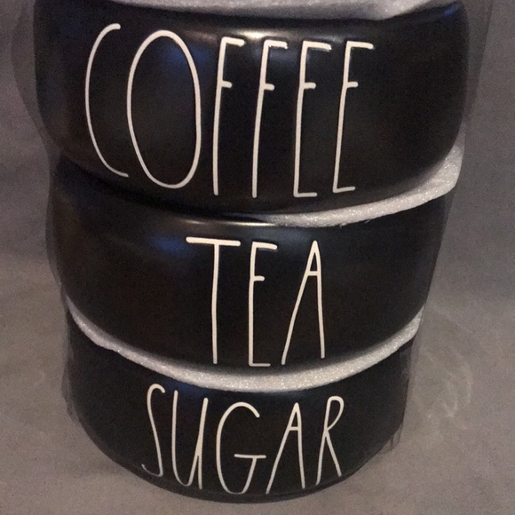 Rae Dunn - COFFEE/TEA/SUGAR - stacker - Picture 2 of 2
